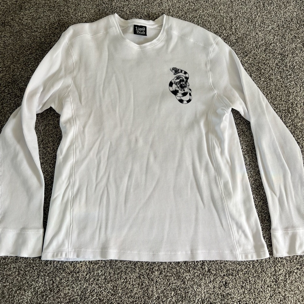 White Long Sleeve Shirt with Graphic
